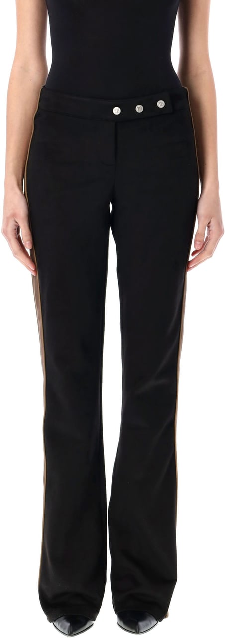 MISBHV Faux Suede Moto Pants Nero Zwart