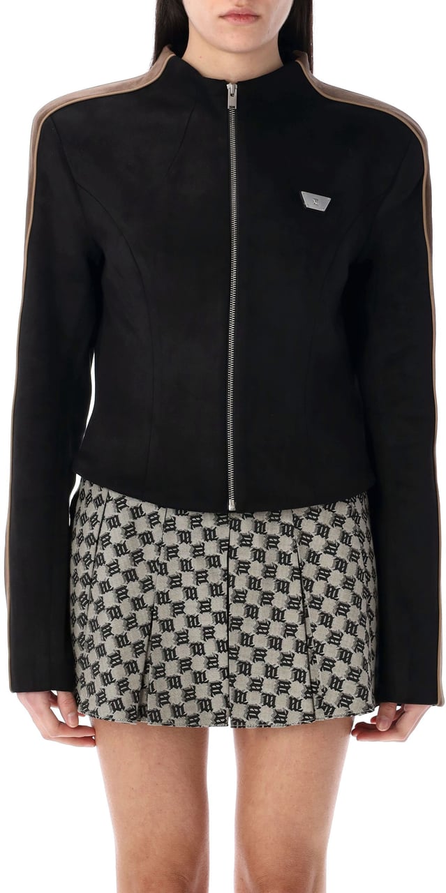 MISBHV Faux Suede Moto Jacket Nero Zwart