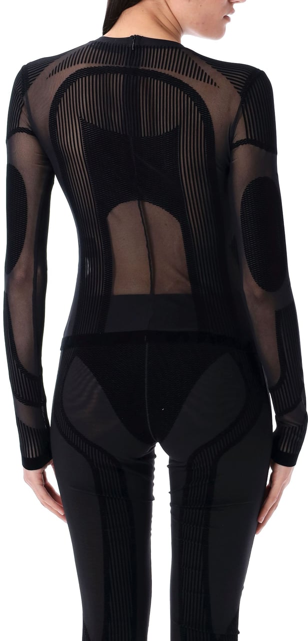 MISBHV Flock Mesh Sport Top Lsd Nero Zwart