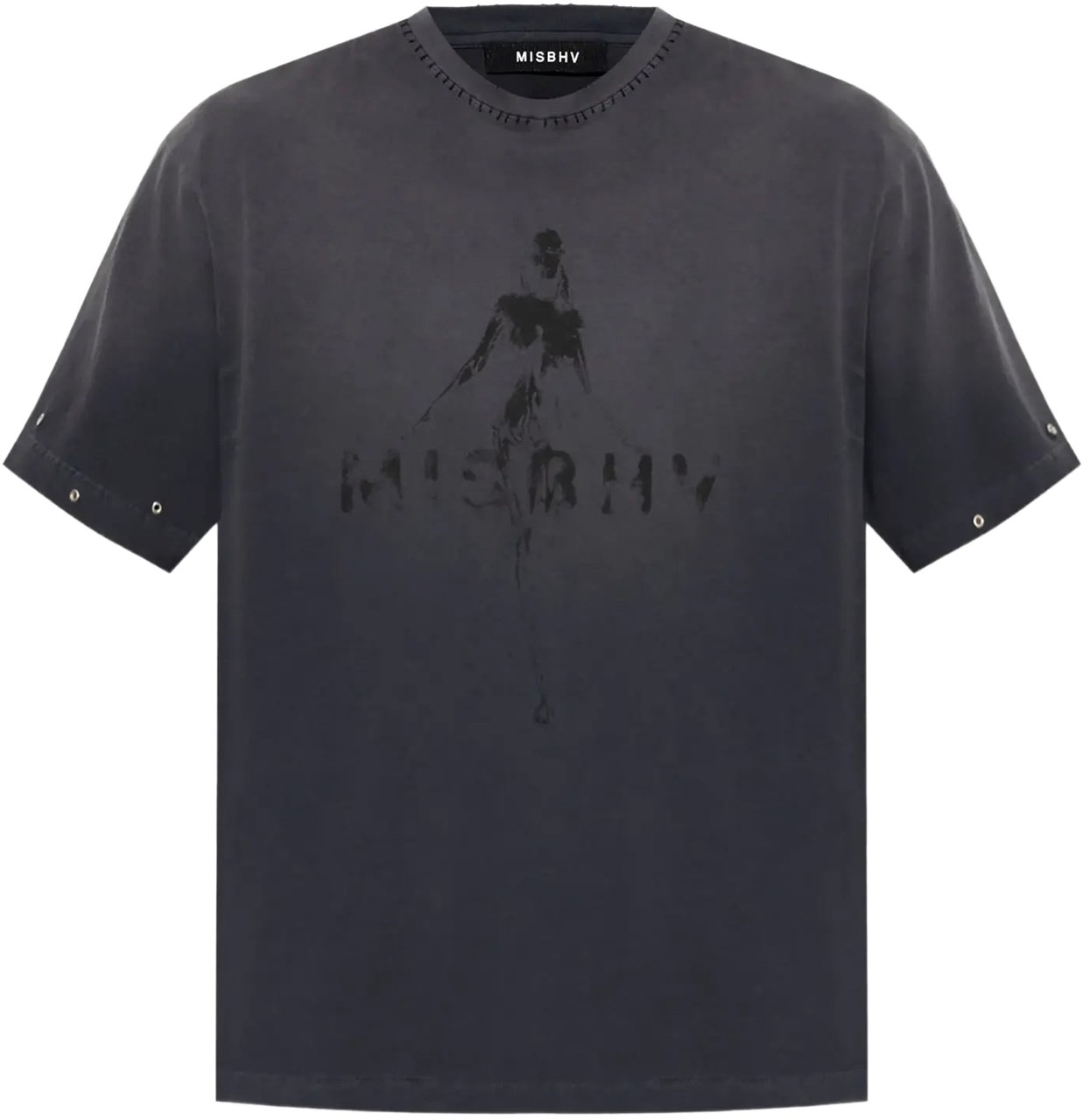 MISBHV Vintage Washed Out T-shirt Washed Black Zwart