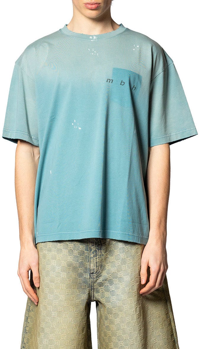MISBHV HAND WRITING TEAL T-SHIRT Grijs