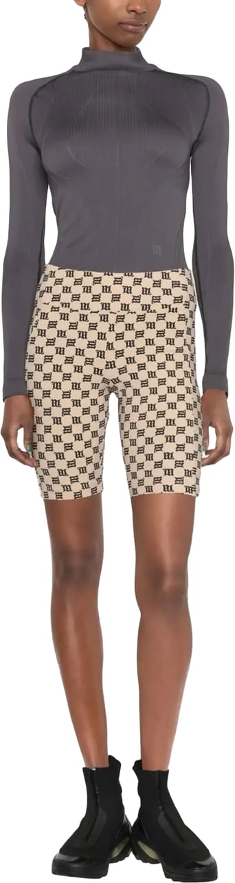 MISBHV Monogram Biker Shorts Beige Beige