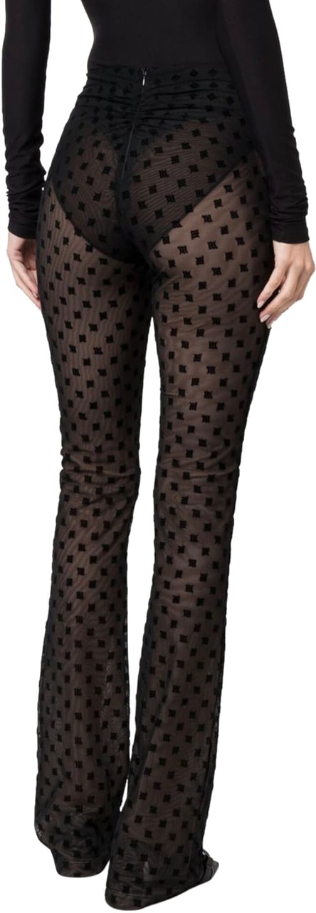 MISBHV Misbhv Mesh Monogram Trousers Black Zwart