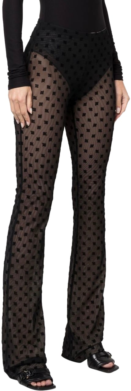 MISBHV Misbhv Mesh Monogram Trousers Black Zwart