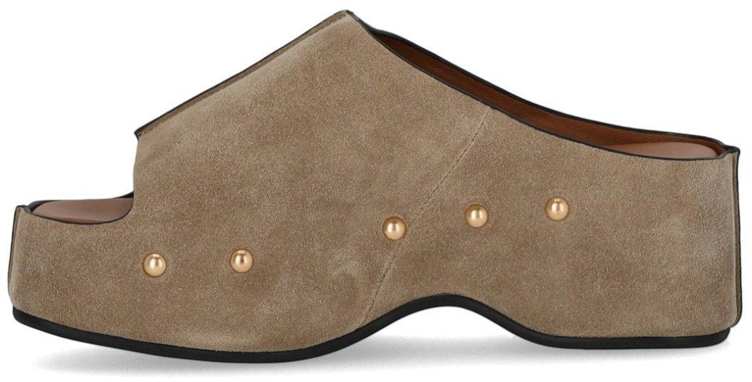 MISS OLIVIA CAROLA TAUPE MULE Beige