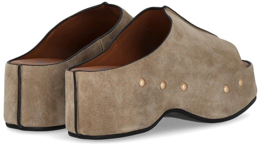 MISS OLIVIA CAROLA TAUPE MULE Beige