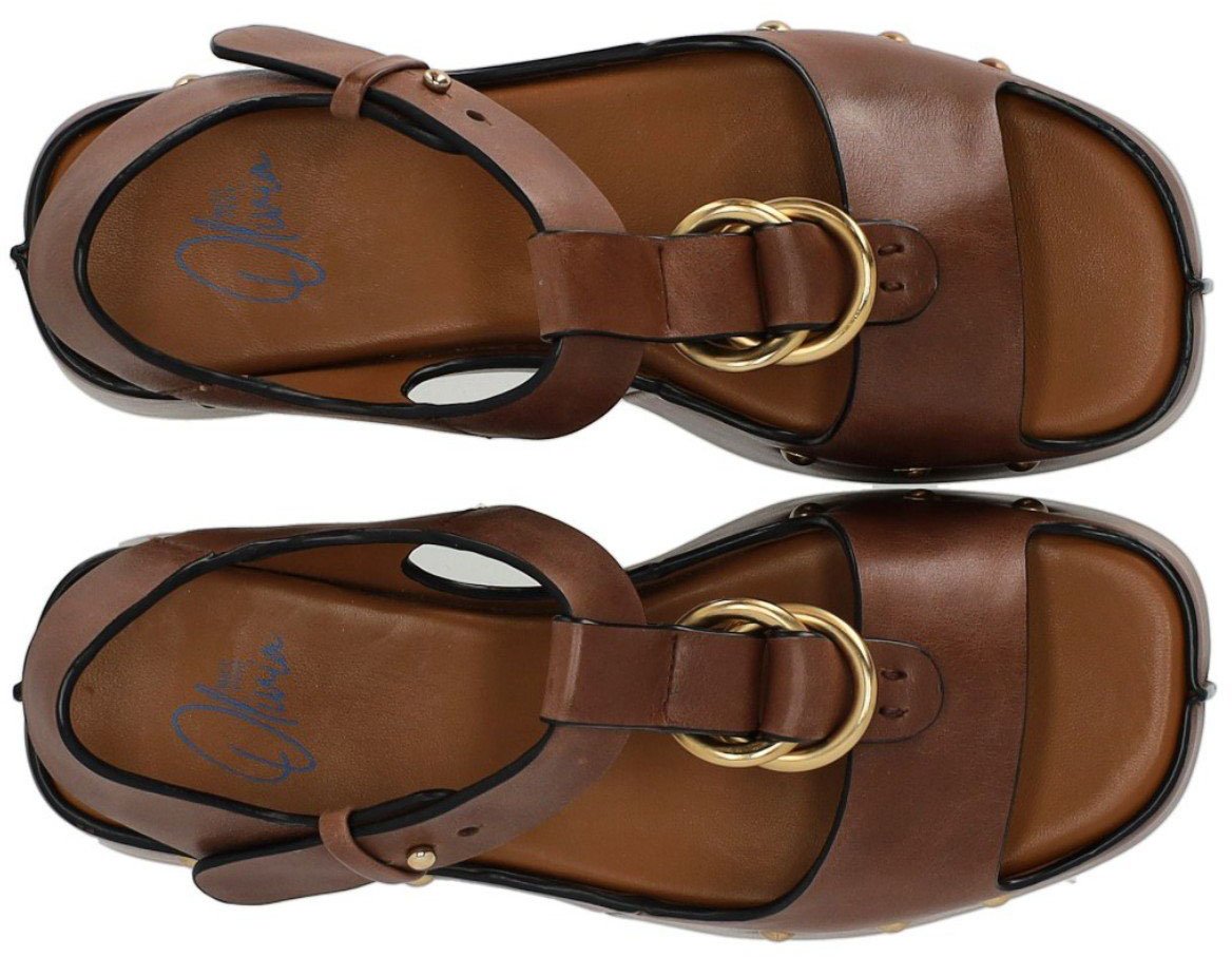 MISS OLIVIA CAROLA COFFEE PLATFORM SANDAL Bruin
