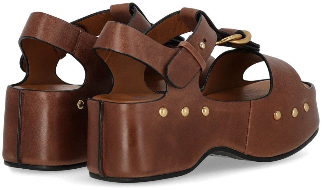 MISS OLIVIA CAROLA COFFEE PLATFORM SANDAL Bruin