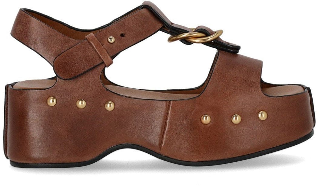 MISS OLIVIA CAROLA COFFEE PLATFORM SANDAL Bruin