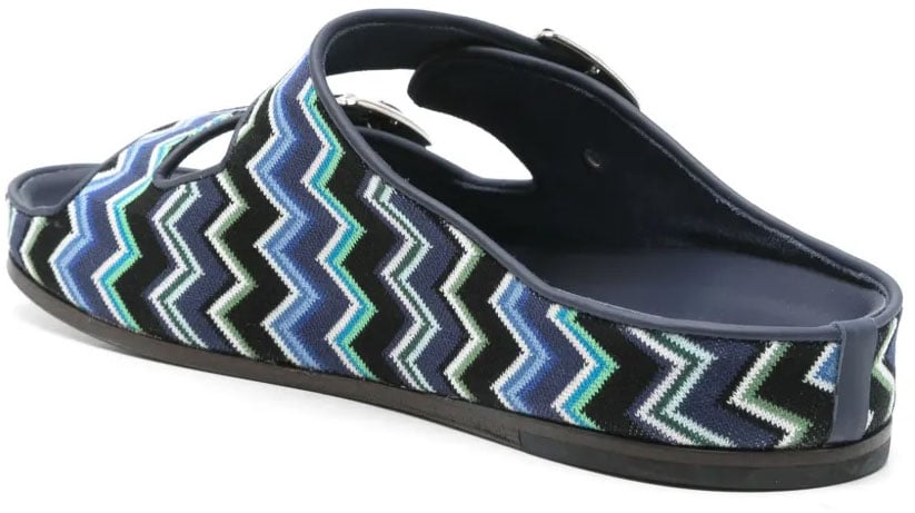 Missoni Men'S Sandal With Distinctive Cross-Strap Design Grijs