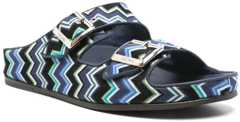Missoni Men'S Sandal With Distinctive Cross-Strap Design Grijs