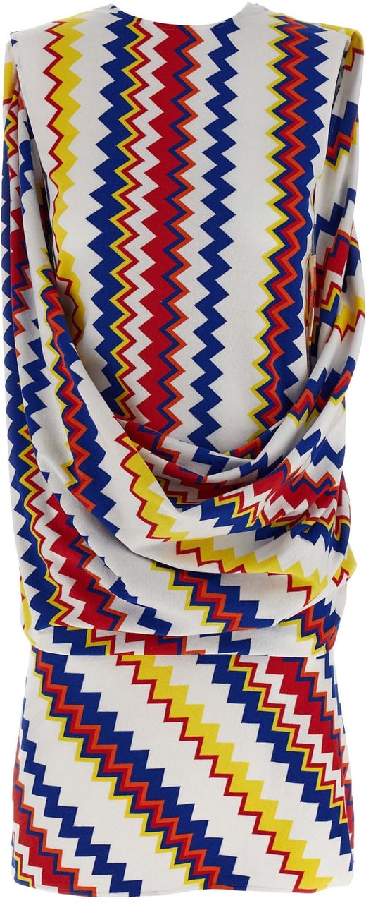 Missoni Multicolor Viscose Short Dress Divers