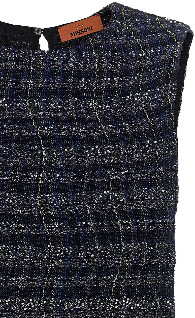 Missoni Multicolor Viscose Short Dress Divers