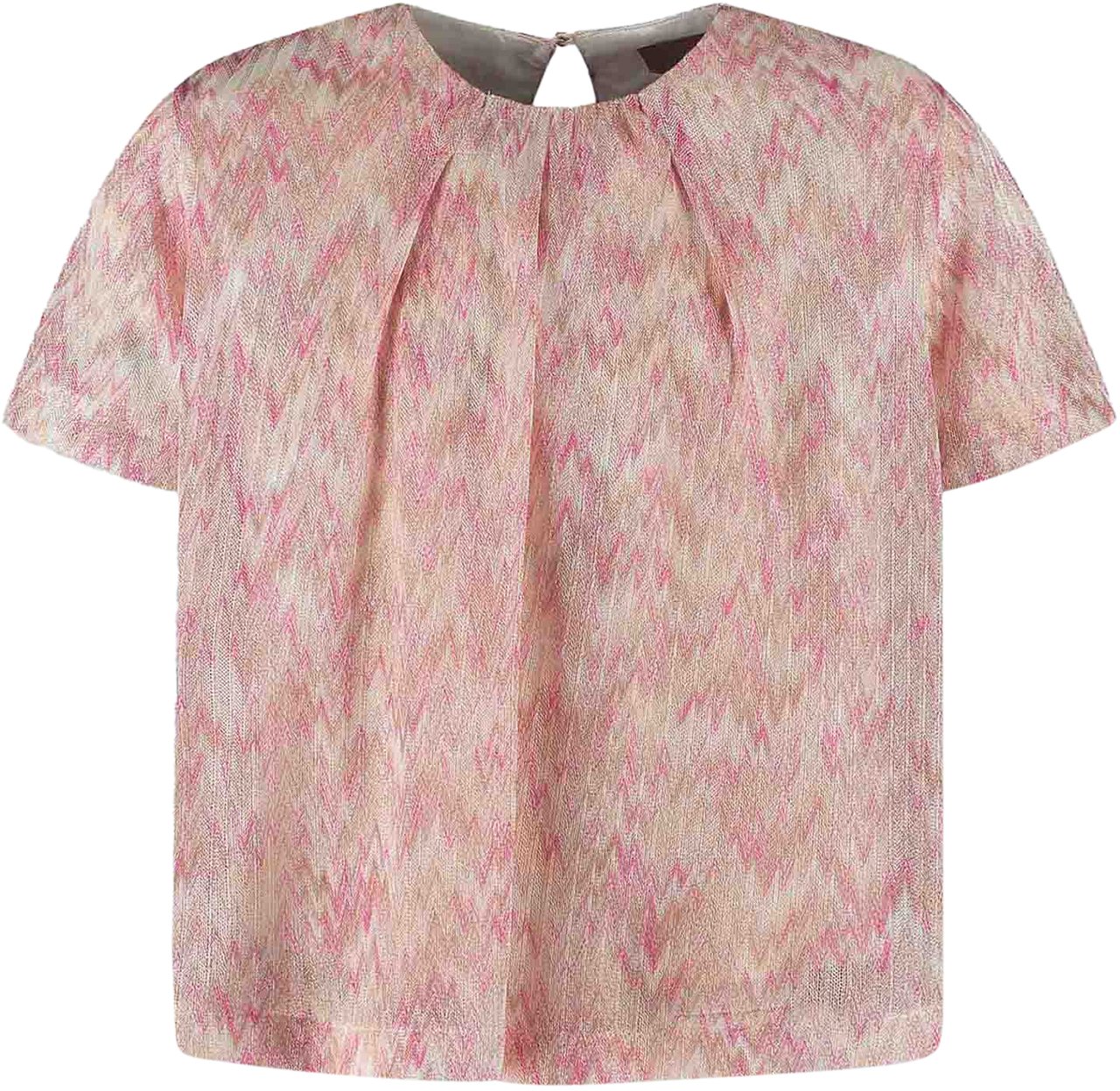 Missoni Knitted Fabric Top Roze
