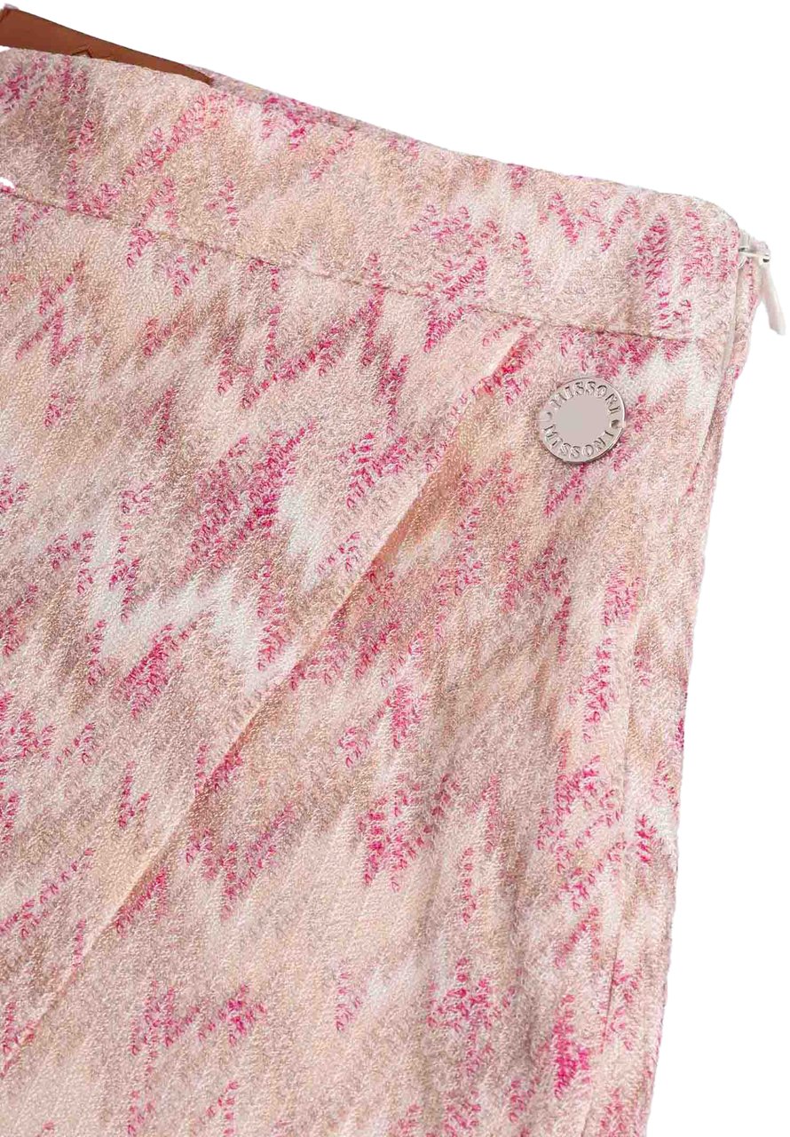 Missoni Knitted Fabric Skort Roze