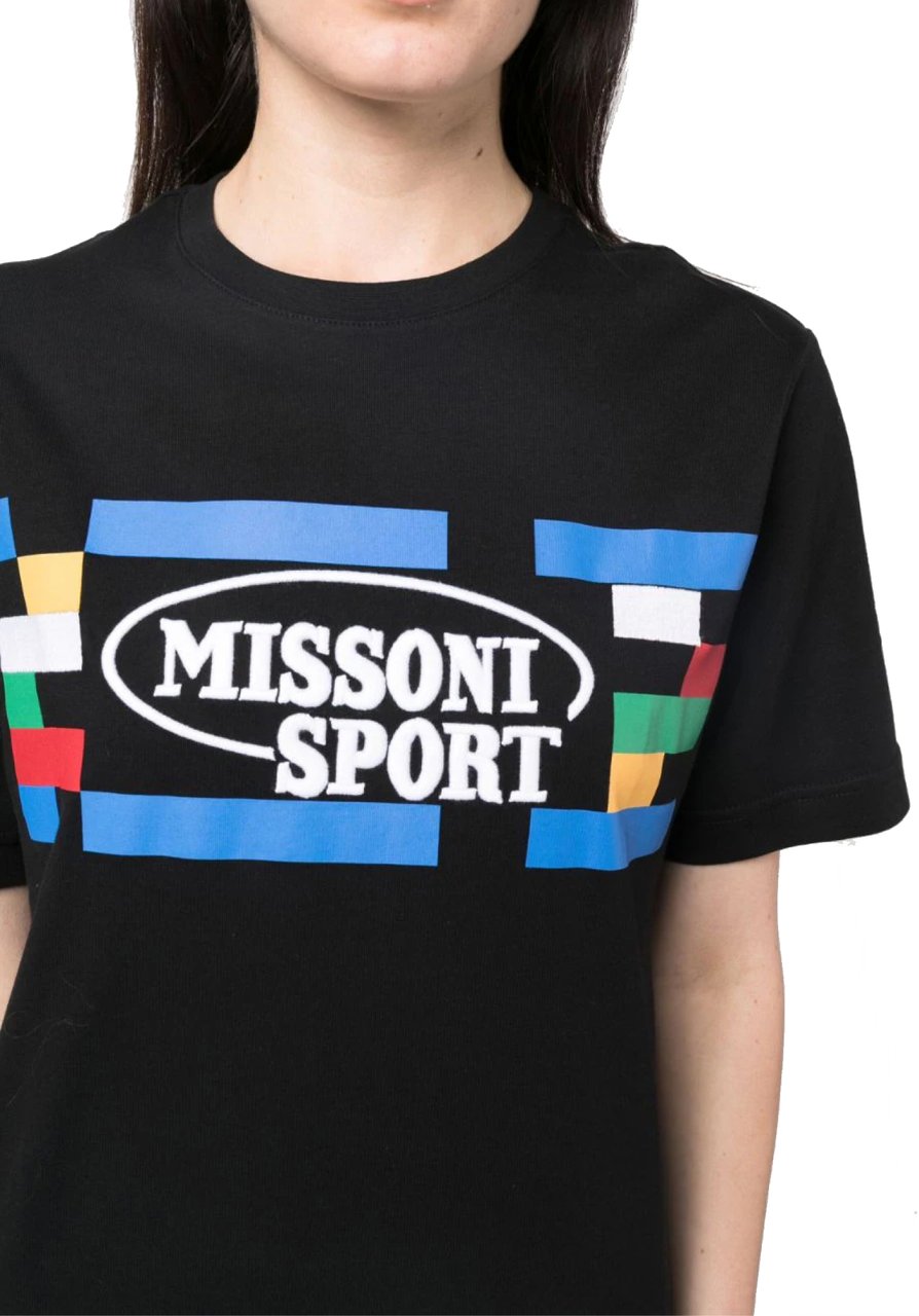 Missoni Sport Logo T-shirt Zwart