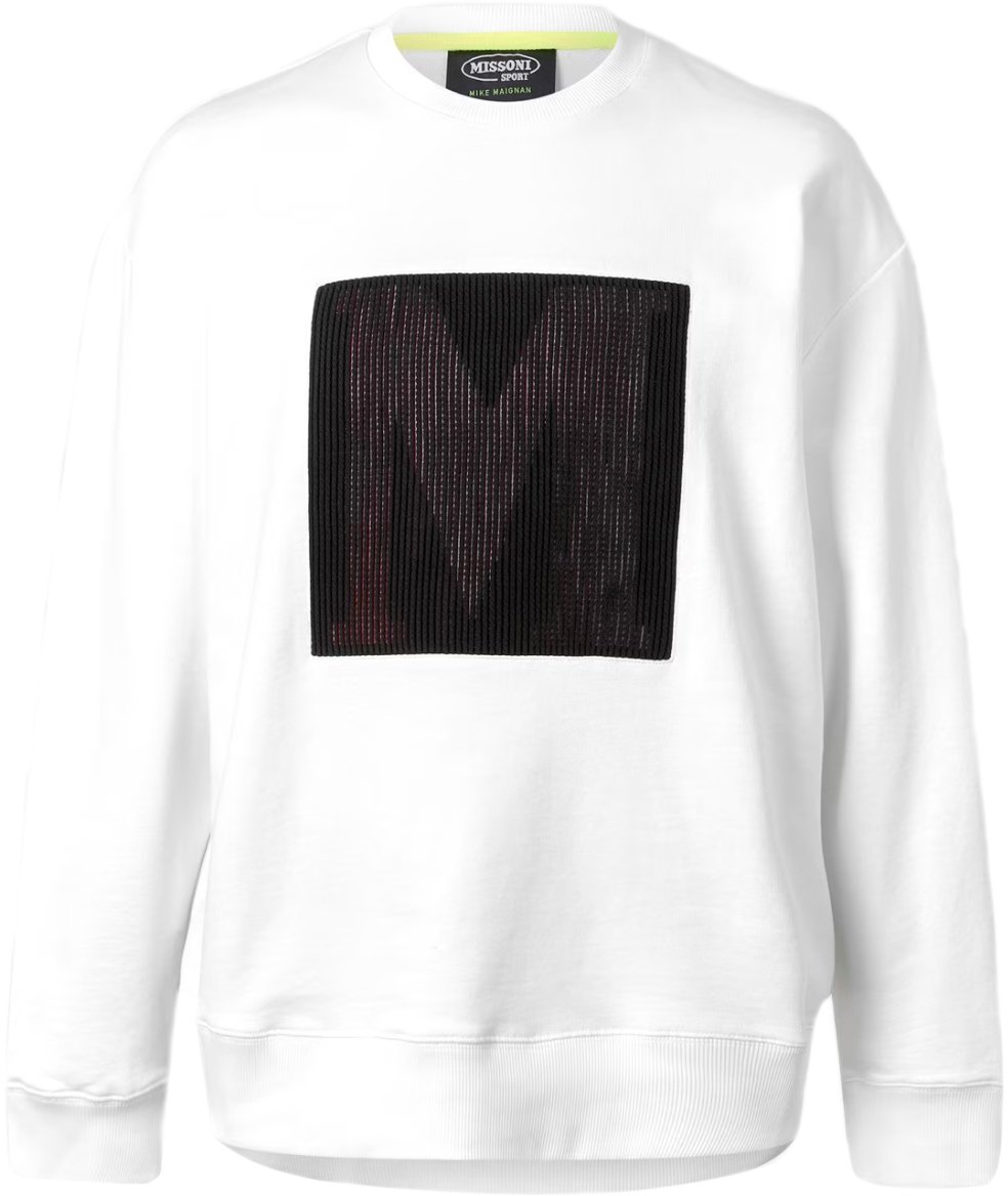 Missoni M Logo Crewneck Sweatshirt Wit