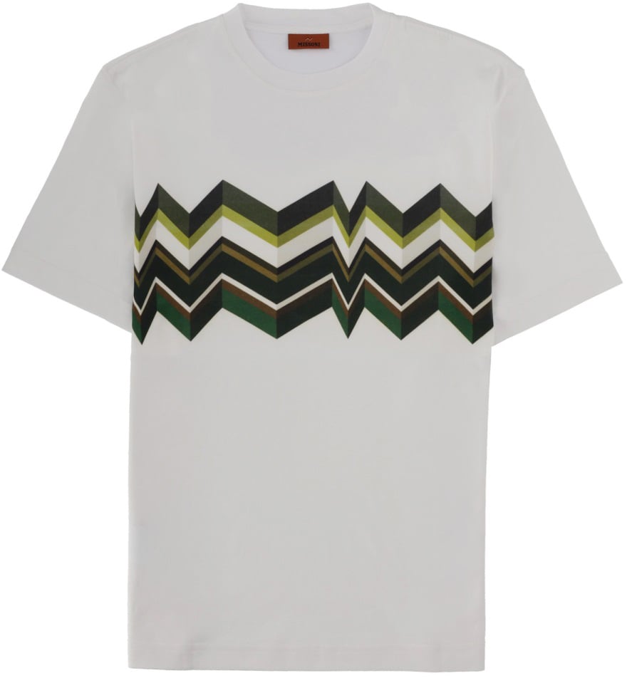 Missoni T-SHIRT CON STAMPA Wit