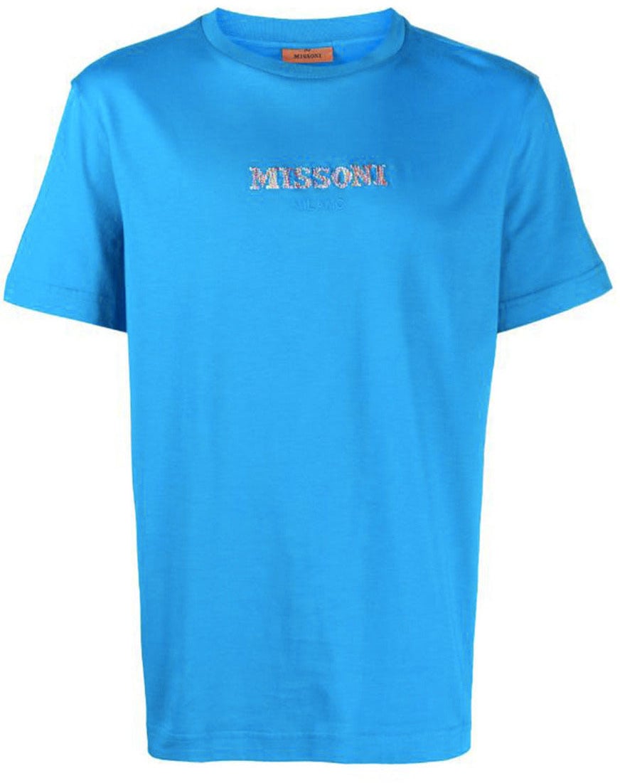 Missoni Men T-Shirt Lichtblauw