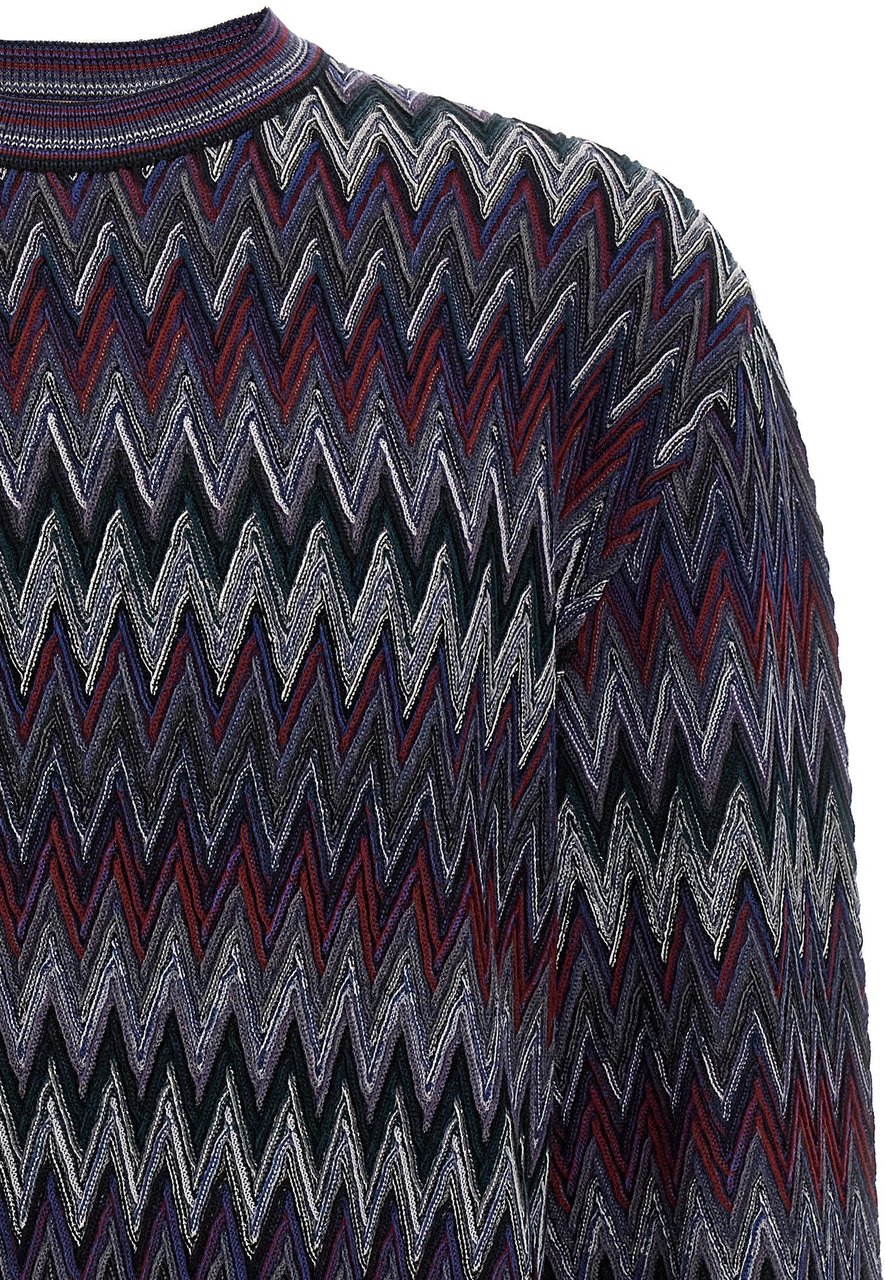 Missoni Blue Wool Cardigan Blauw