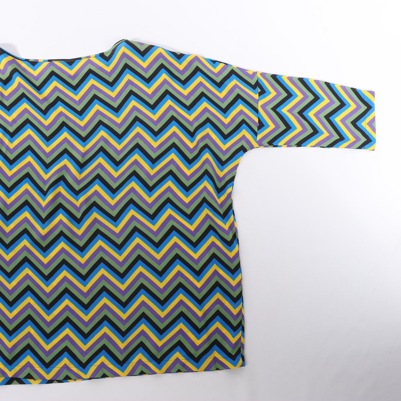 Missoni Missoni Multicolor Crepe Loose Fit Top, Size S Groen