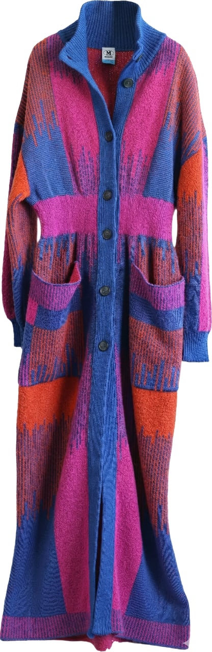 Missoni Missoni Long Wool Blend Knit Cardigan, XS Paars