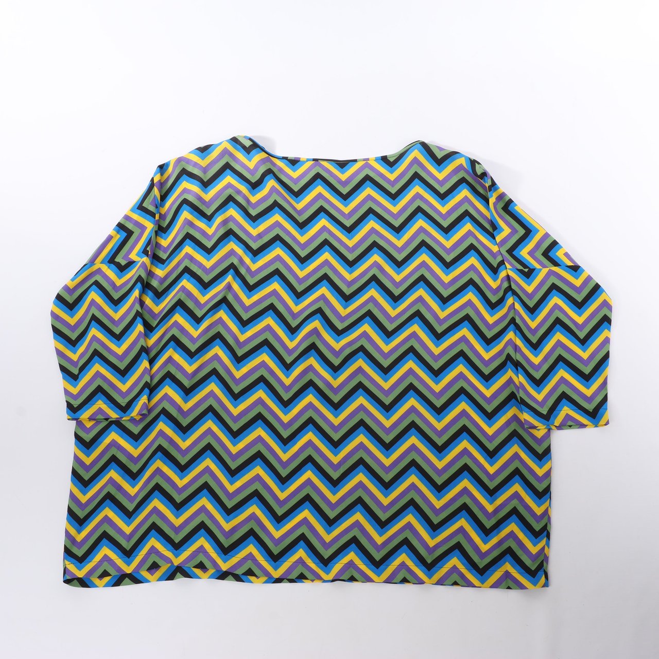 Missoni Missoni Multicolor Crepe Loose Fit Top, Size S Groen