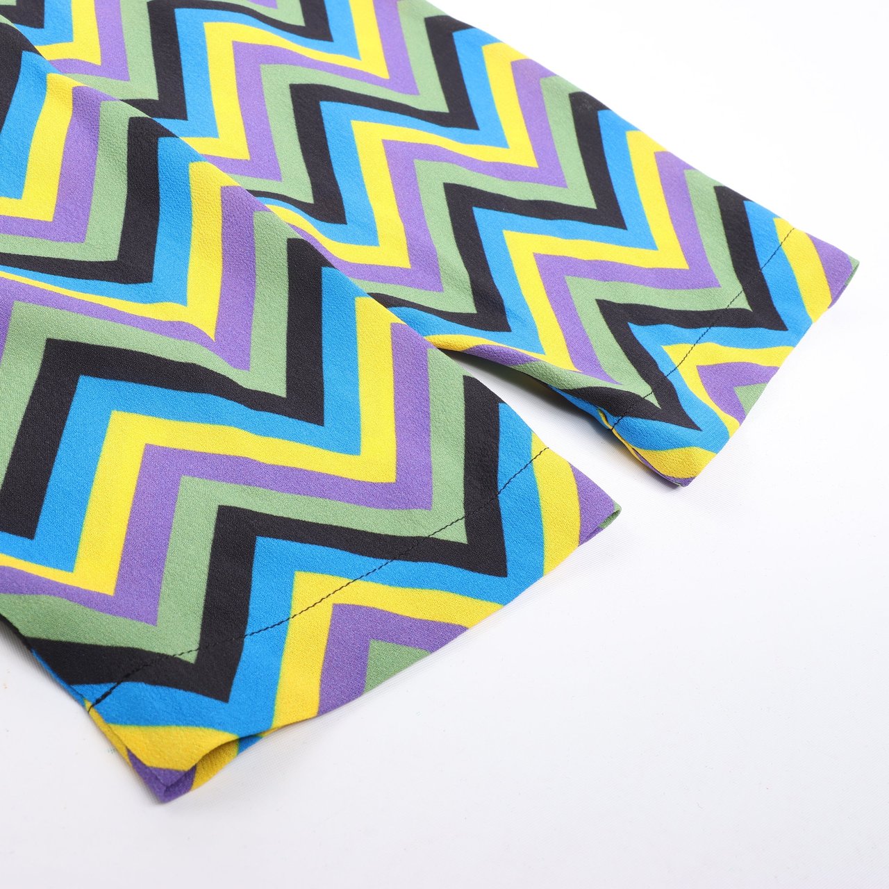 Missoni Missoni Multicolor Crepe Loose Fit Top, Size S Groen