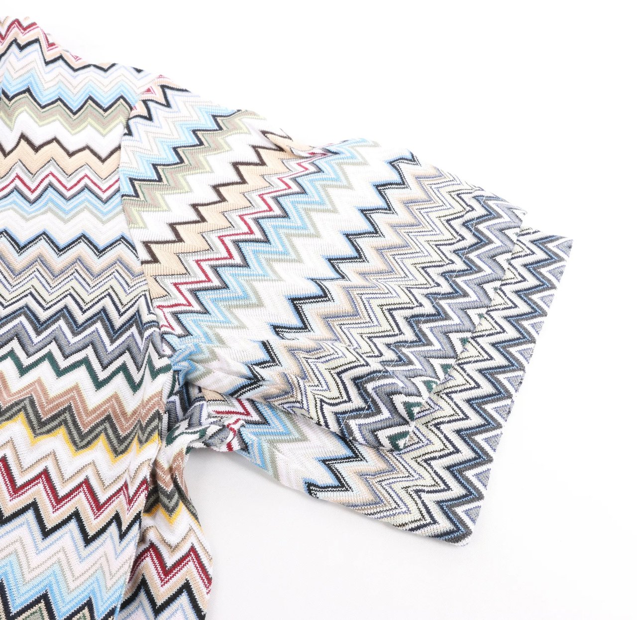 Missoni Missoni PATTERNED Short Sleeve Shirt in Gray x Multicolor, Size 48 IT Divers