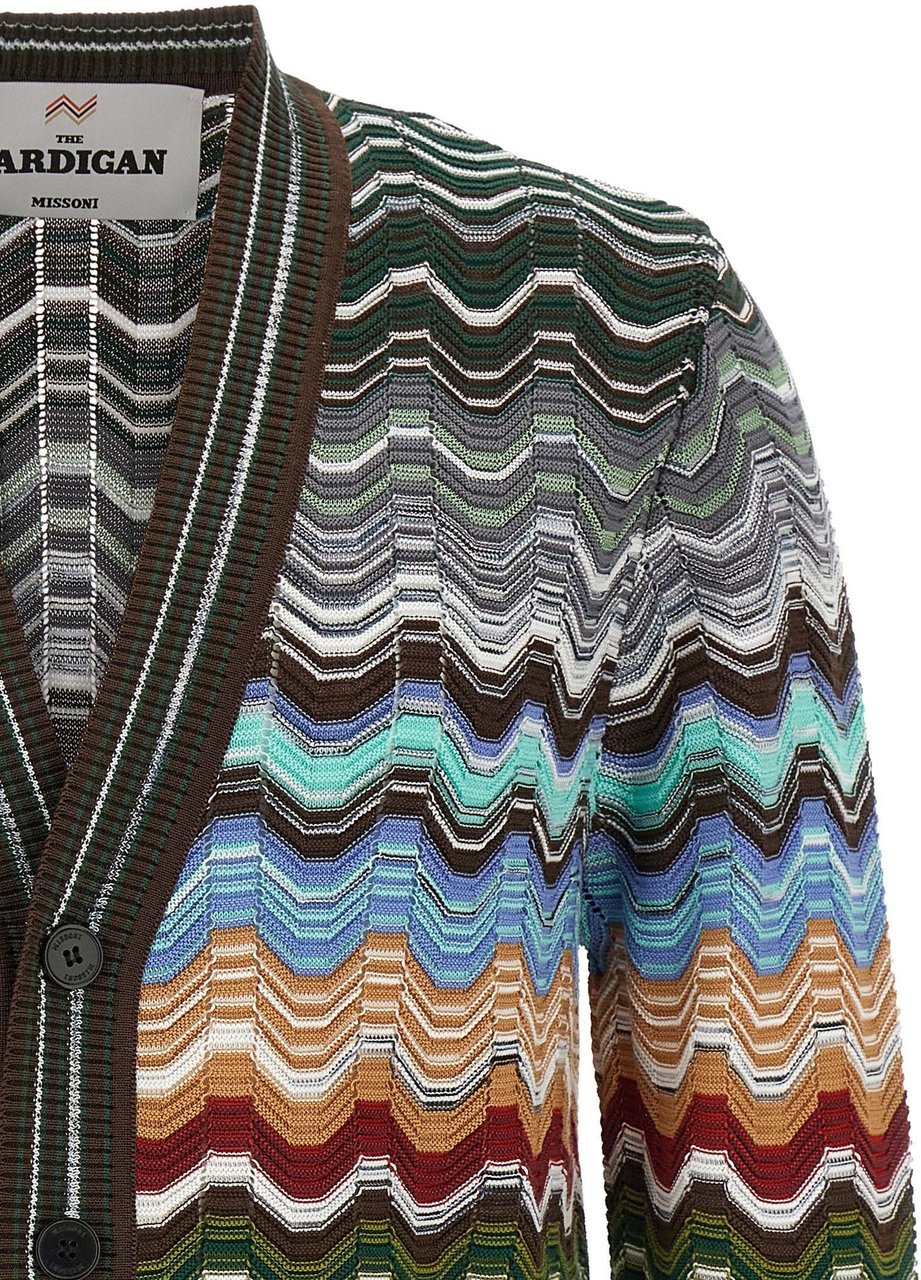 Missoni Multicolor Cotton Cardigan Divers