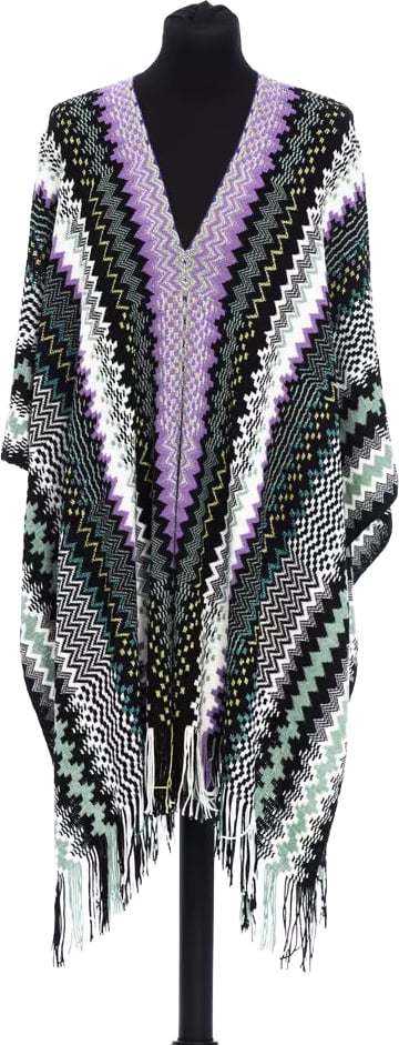 Missoni Multicolor Wool Women Poncho Divers