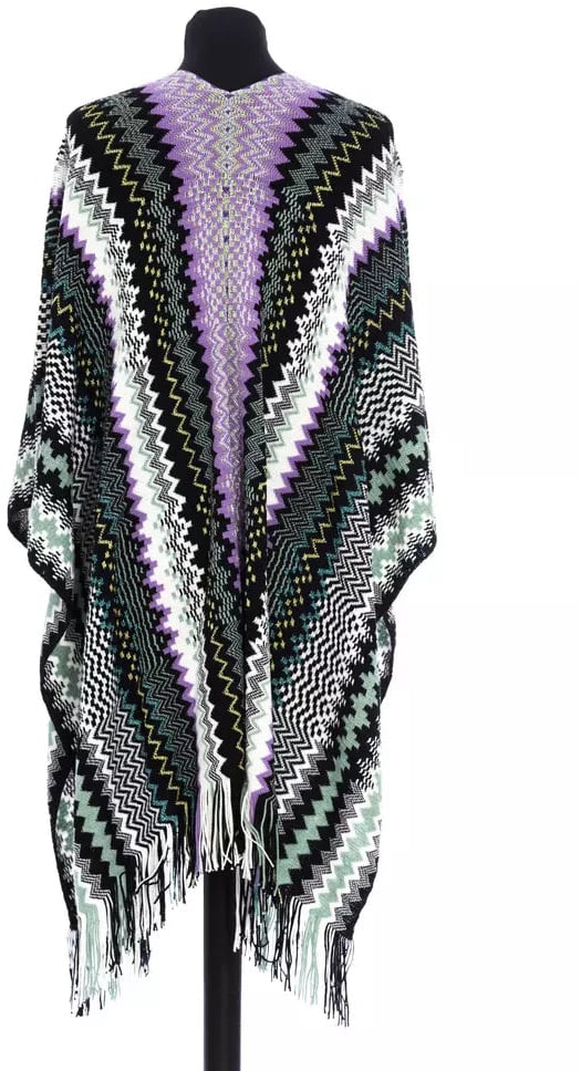 Missoni Multicolor Wool Women Poncho Divers