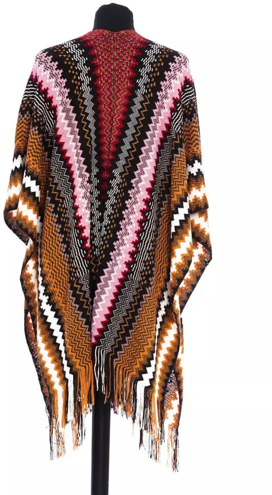 Missoni Multicolor Wool Women Poncho Divers
