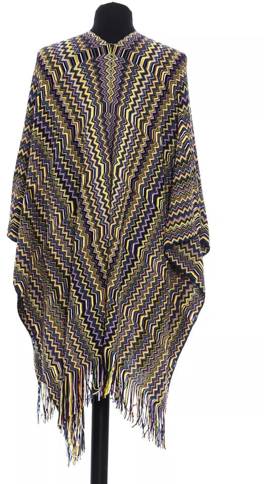 Missoni Multicolor Wool Women Poncho Divers