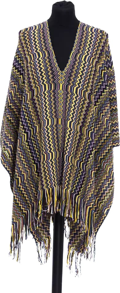 Missoni Multicolor Wool Women Poncho Divers