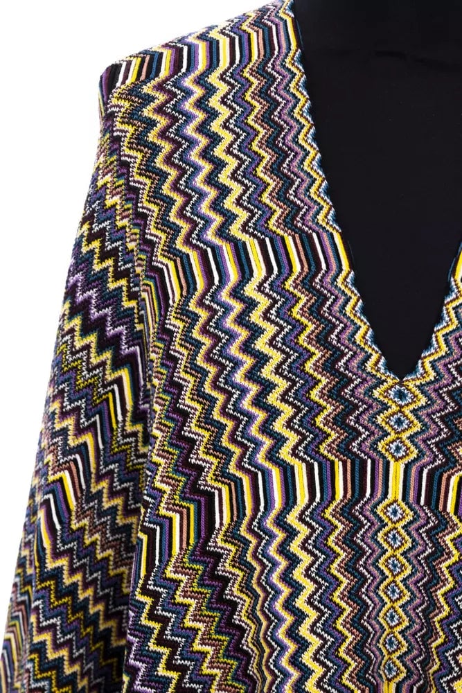 Missoni Multicolor Wool Women Poncho Divers