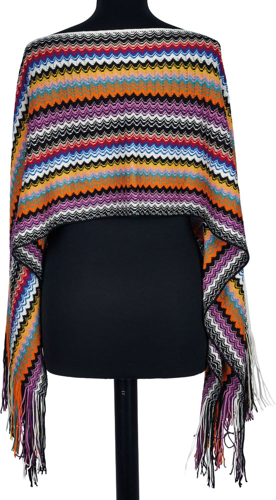Missoni Multicolor Wool Women Poncho Divers