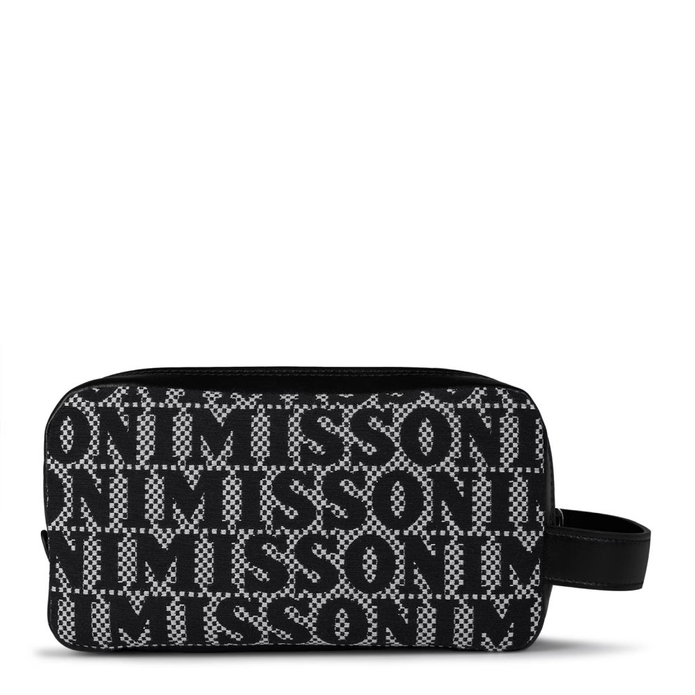 Missoni Logo Clutch Bag Zwart
