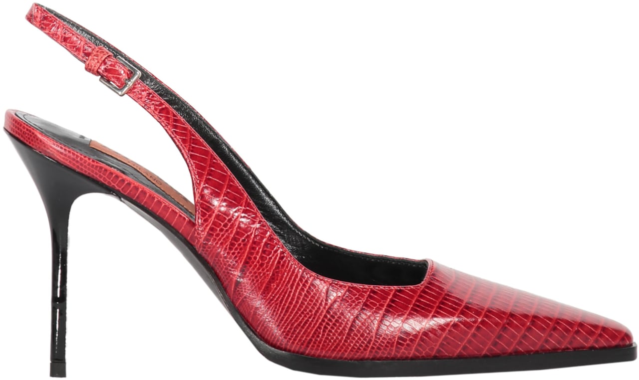 Missoni Leather slingback pumps Rood