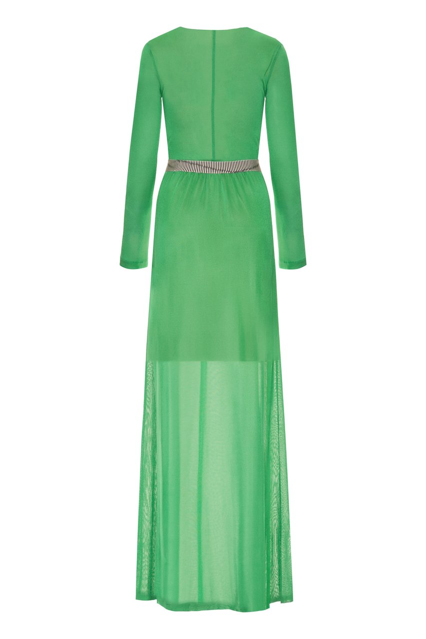 Missoni Knitted long dress Groen
