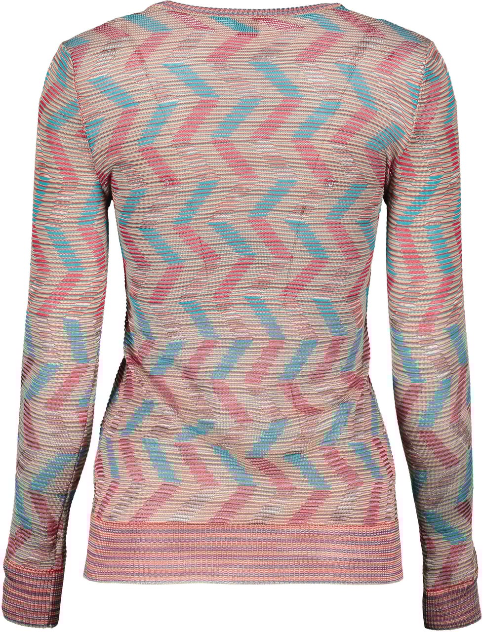 Missoni Long sleeve crew-neck sweater Beige