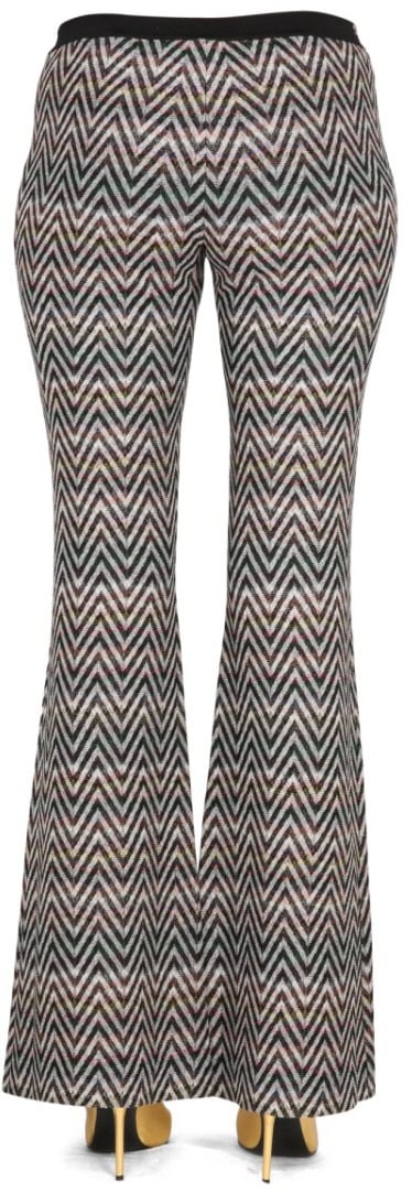 Missoni Flared Pants With Iconic Zigzag Design Grijs
