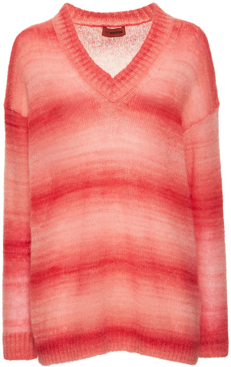 Missoni Sweater with V-neck Rood