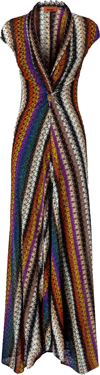 Missoni Dresses Gialloporpora Geel