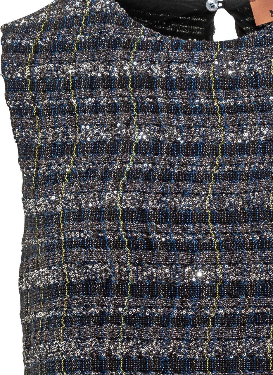 Missoni Abito Smanicato in Tweed Missoni Blauw