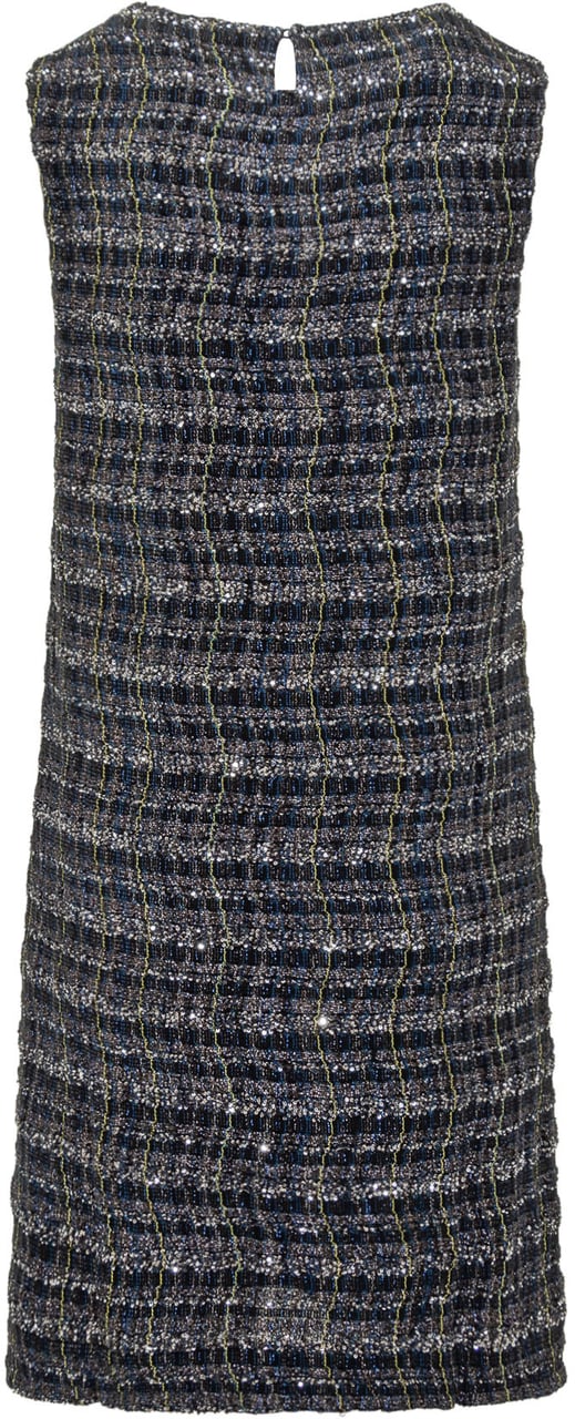 Missoni Abito Smanicato in Tweed Missoni Blauw