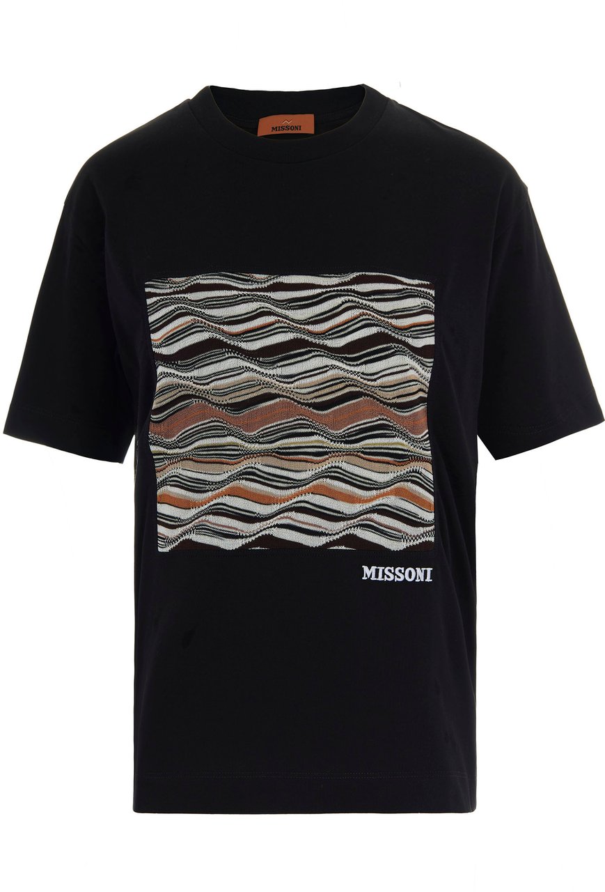 Missoni T-Shirts And Polos Blkjerseymultikniti Zwart