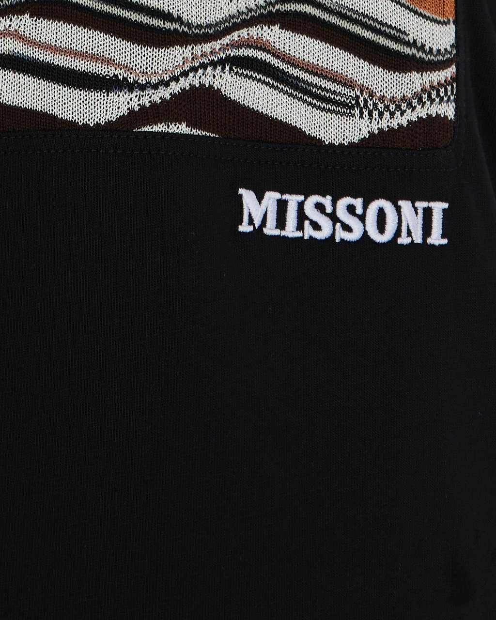 Missoni T-Shirts And Polos Blkjerseymultikniti Zwart