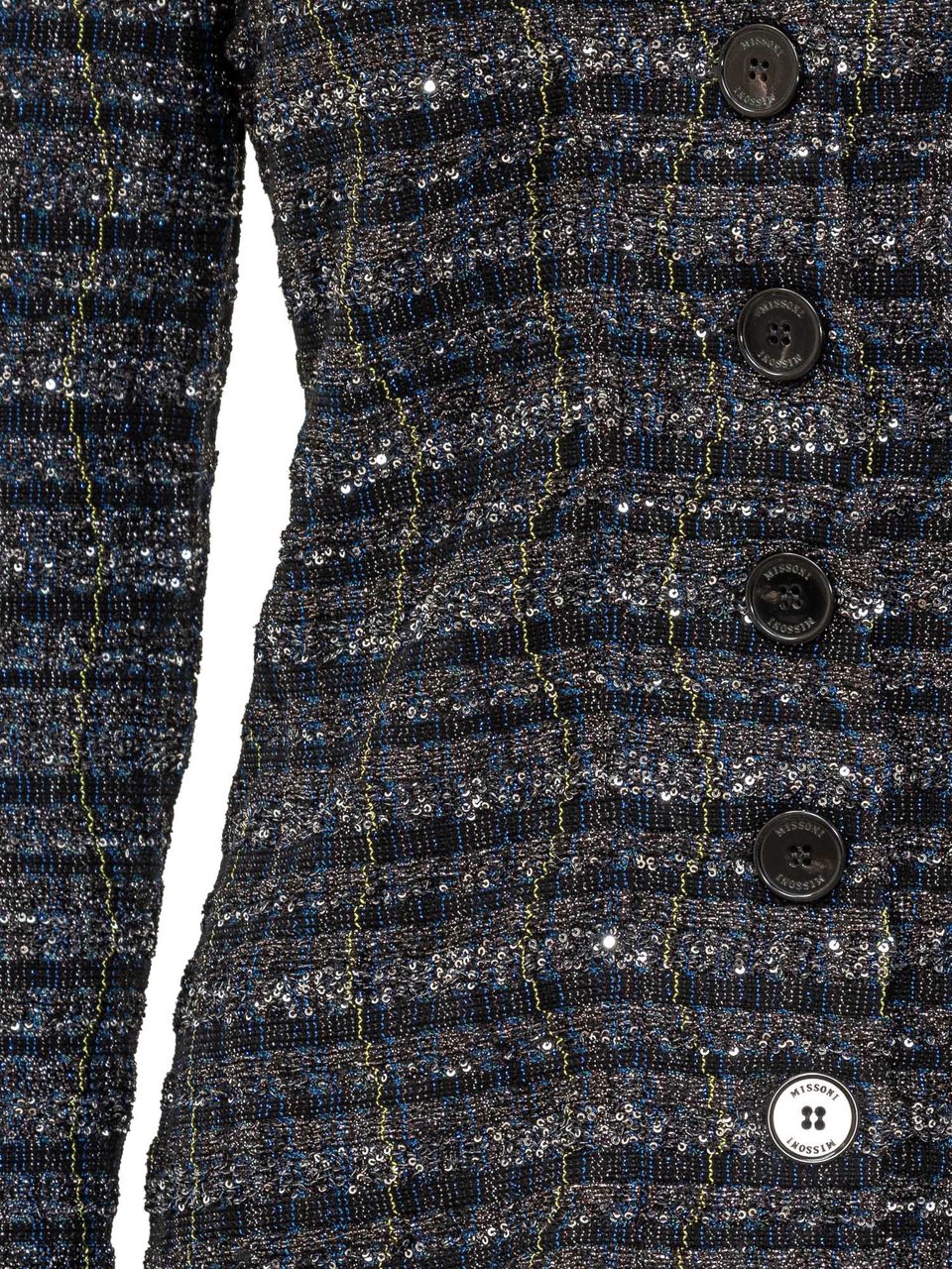 Missoni Missoni Cardigan in Maglia con Finitura Lurex Blauw