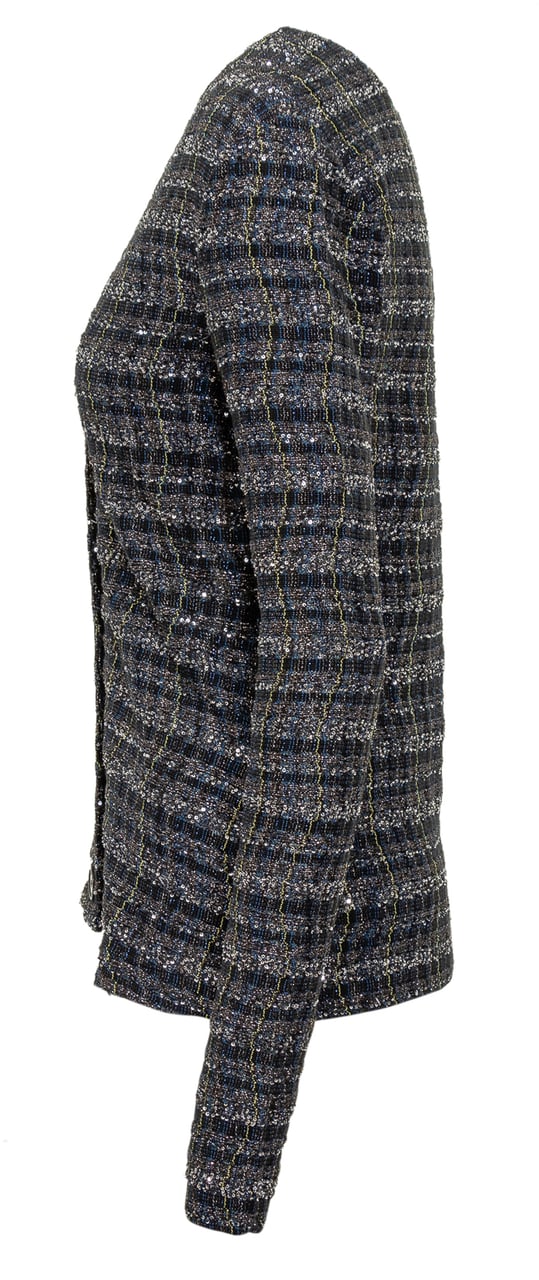 Missoni Missoni Cardigan in Maglia con Finitura Lurex Blauw